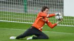 Tim Krul catches a ball in Netherlands training, Reymana Stadium, Krakow, Poland, June 5, 2012